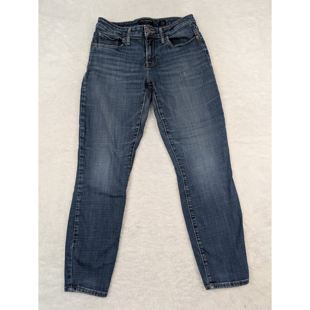 Lucky Brand Lolita Low Rise Skinny Jeans Size 12/31 Blue Stretch Denim